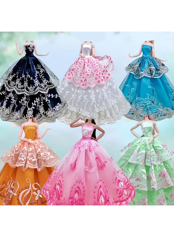 Elegant Lady Wedding Dress For 11.8 Inch Doll Style W173 B Gift Toy - Image 1